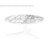 Round marble coffee table Arcos