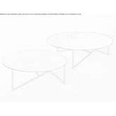 Round metal coffee table Eslarn