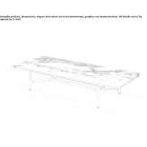 Low rectangular coffee table made of marble Govone