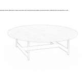 Round marble coffee table Dolomieu