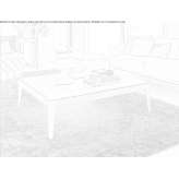 Square walnut coffee table and marble top Acos