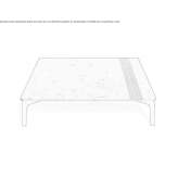 Square coffee table Zuoz