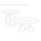 Round wooden coffee table Jucas