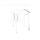 Round coffee table Zuoz