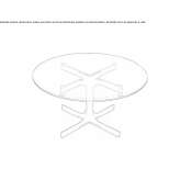 Round glass coffee table Obetz