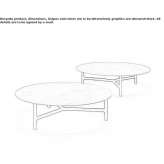Low round coffee table Govone