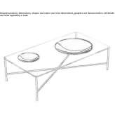 Low crystal coffee table for the living room Nailsea