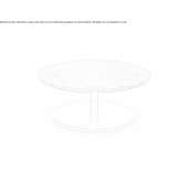 Low round coffee table made of marble Moere