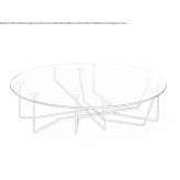 Low round crystal coffee table Ramirez