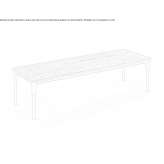 Rectangular marble coffee table Buxton