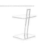 Rectangular side table made of MDF Kalikino