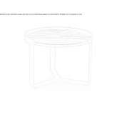 Round marble coffee table Pomarolo