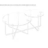 Round crystal coffee table Ramirez
