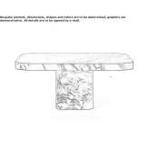 Square marble coffee table Cuya