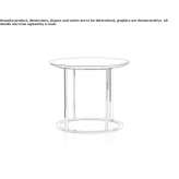 Round coffee table made of MDF Deliktas