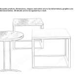 Square coffee table Toygarli