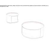 Round wood fiber side table Humaita
