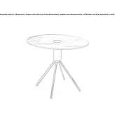 Oval marble coffee table Taquari