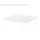 Square coffee table Etaples