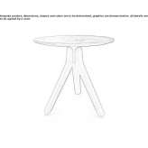 Okrągły marmurowy stolik kawowy Baone