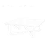 Square coffee table made of glass and steel Pueyo