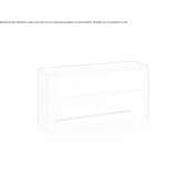 Rectangular wooden coffee table Dolomieu