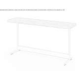 Rectangular marble side table Dolomieu