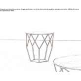 Round ceramic high side table Rosarito