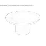 Round coffee table made of mirror glass Obrzycko