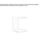 Oak side table Sciara