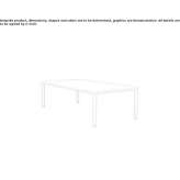 Niski prostokątny stolik kawowy Solid Surface Apex
