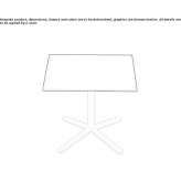 Stolik kawowy o niskim kwadratowym kształcie we współczesnym stylu Cabreuva