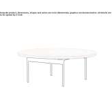 Round plywood coffee table Kolobovo