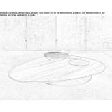 A low, wooden coffee table for the living room Syvaske