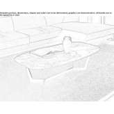 Marble coffee table for the living room Earth