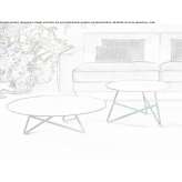 Round metal coffee table Dragus