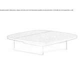 Square coffee table with height adjustment Holywell