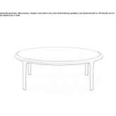 Round coffee table Orsay