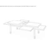 Low coffee table made of solid wood Morella