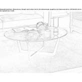 Marble coffee table for the living room Earth