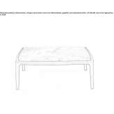 Square coffee table Orsay
