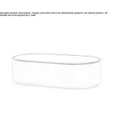Metal oval coffee table Weipa