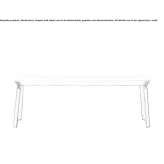 Rectangular coffee table with tray Weipa