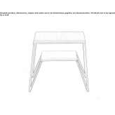 Square wooden coffee table Weipa