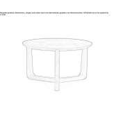 Round wooden coffee table Orsay