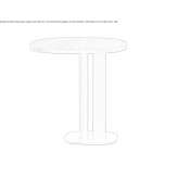 Side table made of MDF Orzysz