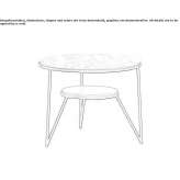 Round coffee table Weipa