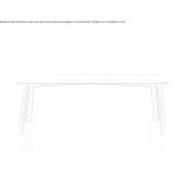 Rectangular wooden coffee table for the living room Licking