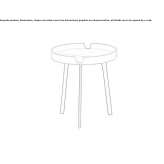 Round coffee table Mooncoin