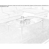 Marble coffee table for the living room Usvyaty